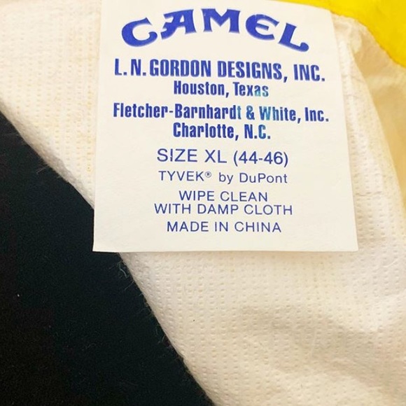 Vintage 1992 Camel Tyvek Jacket! New without tags! - Picture 4 of 4